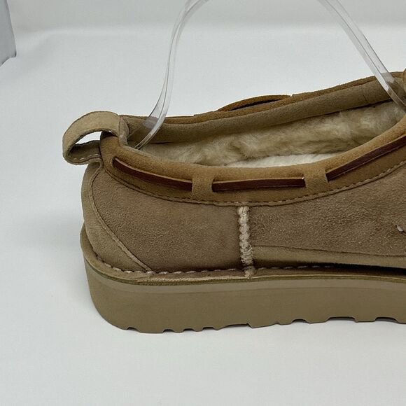 UGG Tasman Regenerate Sheepskin Sand Suede Women 11 Men 10 Tassel STORE MODEL - Picture 6 of 16